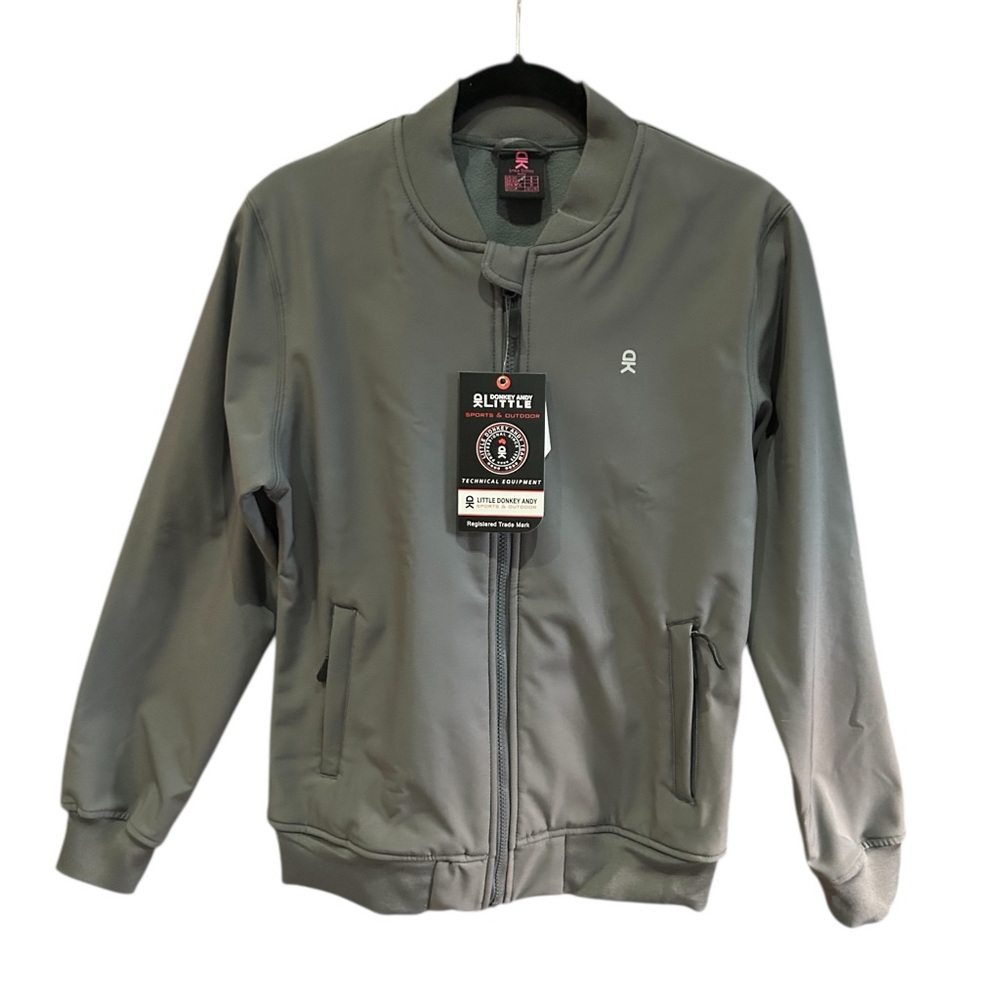 NWT LITTLE DONKEY ANDY Shell Jacket Men's Grey S‎ Performance